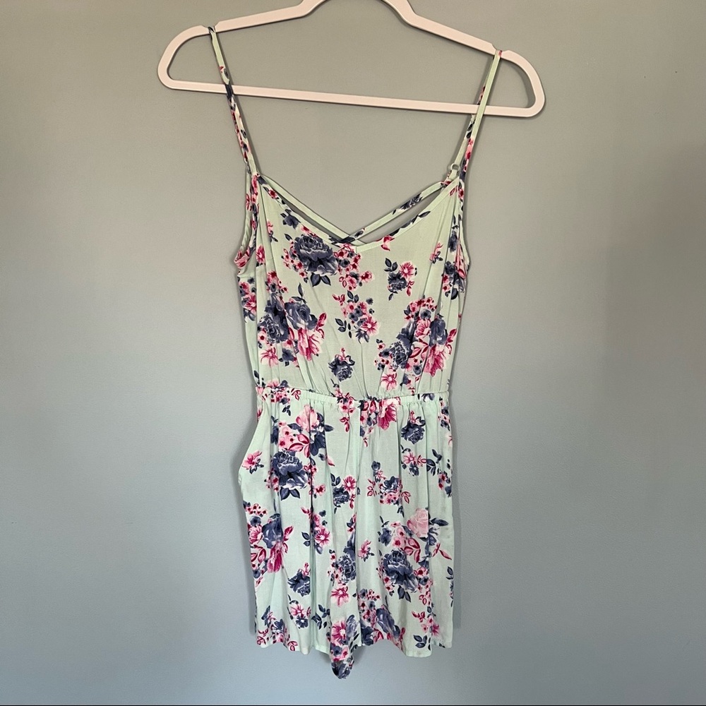 H&M Strappy Floral Romper